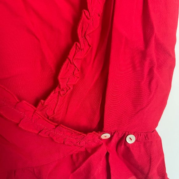 \ARITZIA | WILFRED Aurelia Top - Short Sleeve Wrap Blouse - Picture 3 of 3